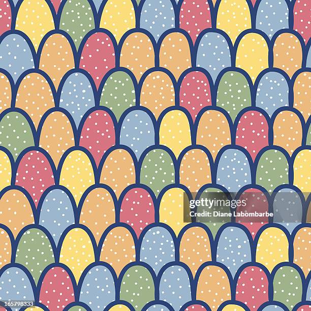 cartoon clam-shell pattern - clamshell stock illustrations