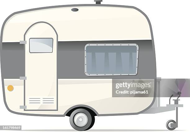 caravan - towing stock illustrations