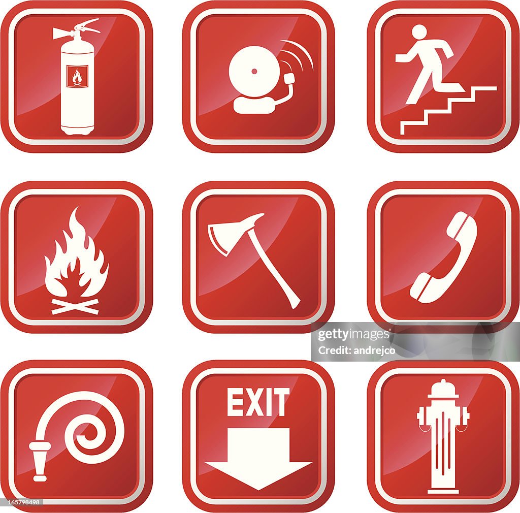 Fire Wsarning Signs Fire Warning Signs High-Res Vector Graphic - Getty Images