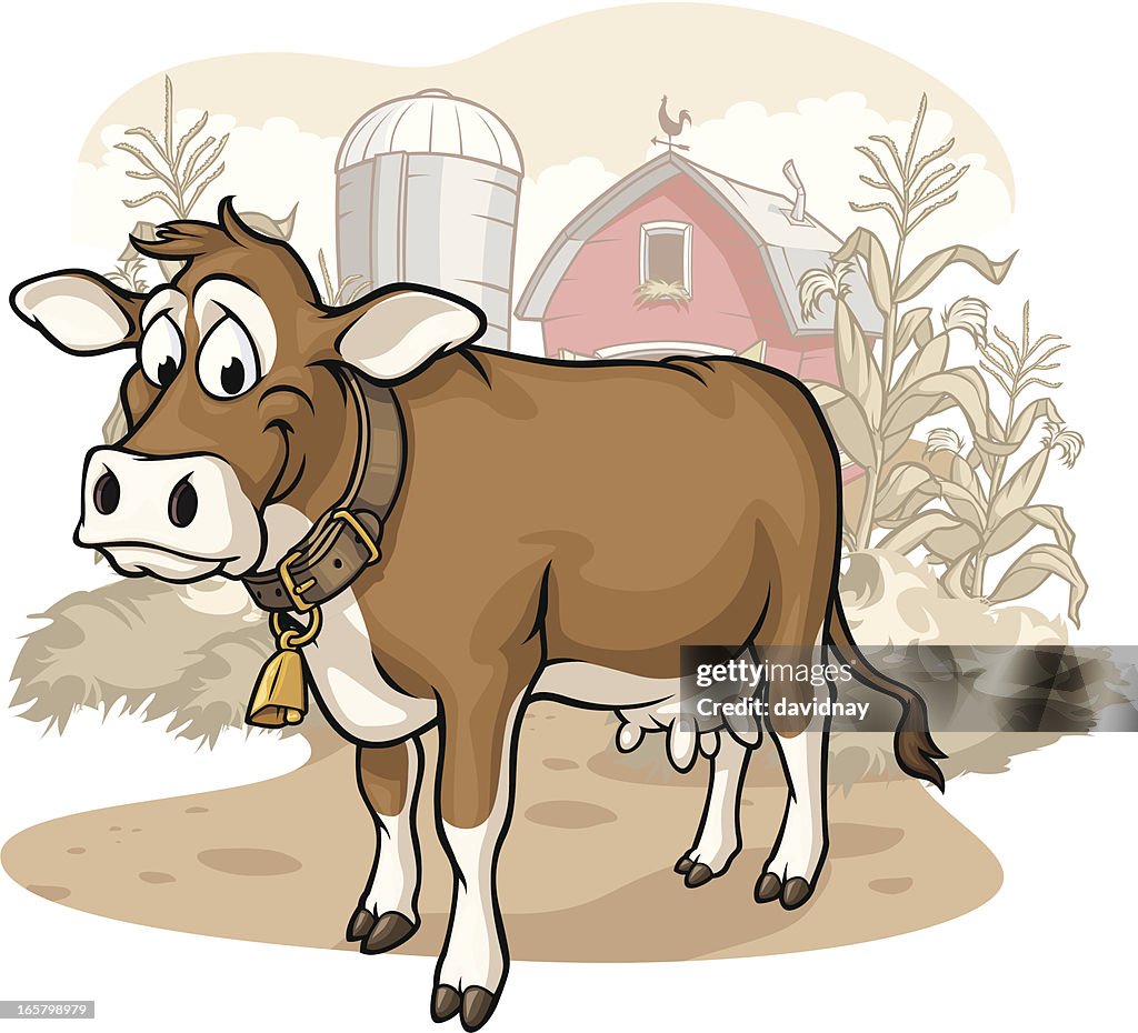 Cow On The Farm High-Res Vector Graphic - Getty Images