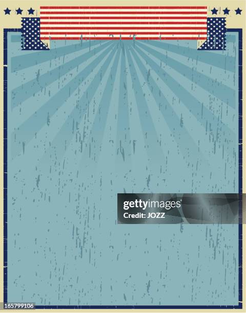 american poster - election poster stock illustrations