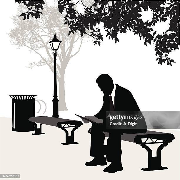 tablet vector silhouette - using tablet outside stock illustrations