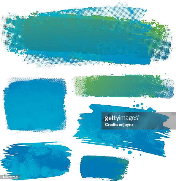 water colour backgrounds - colour sample stock illustrations