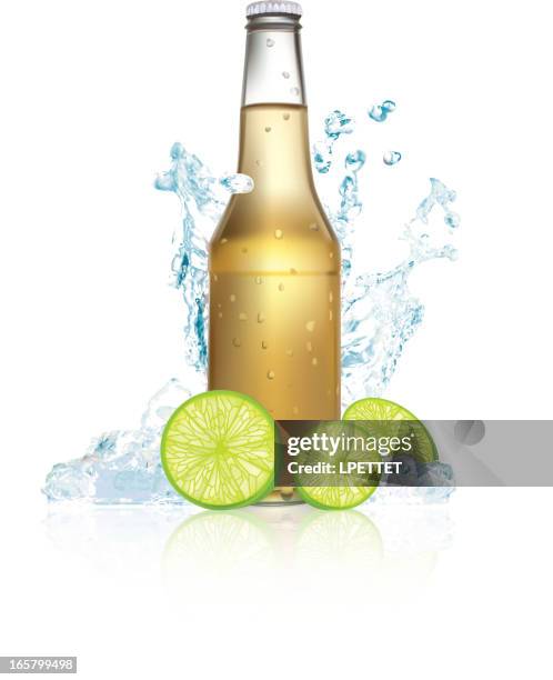beer splash - vector illustration - beer splash stock illustrations