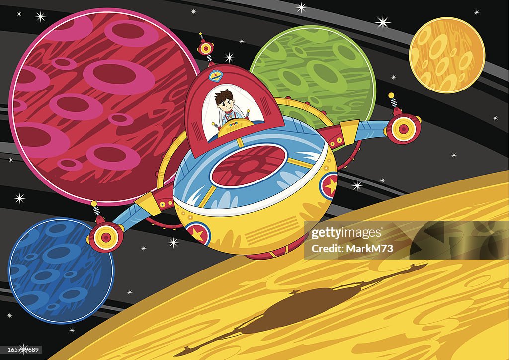 Rocks Spaceman Spaceman Space Rocket Scene High-Res Vector Graphic - Getty Images