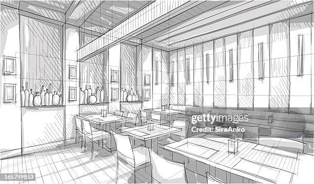 Artists Pencil Rendering Of Small Restaurant Dining Area High-Res Vector Graphic - Getty Images Artists Pencil Rendering Of Small Restaurant Dining Area High-Res Vector Graphic - Getty Images