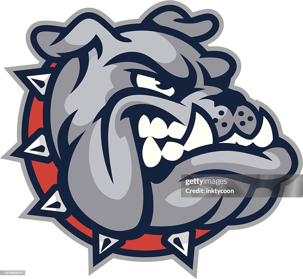 Bulldog Mascot Head