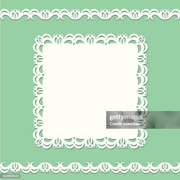 card doily - doily stock illustrations