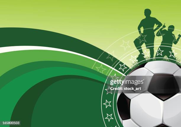 green soccer background - baseball team stock illustrations