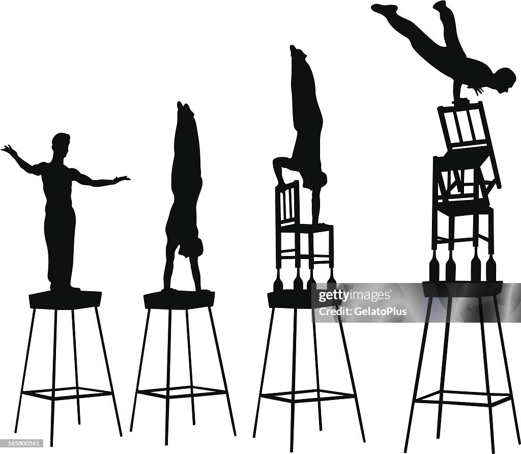 Acrobat Floating Acrobat High-Res Vector Graphic - Getty Images
