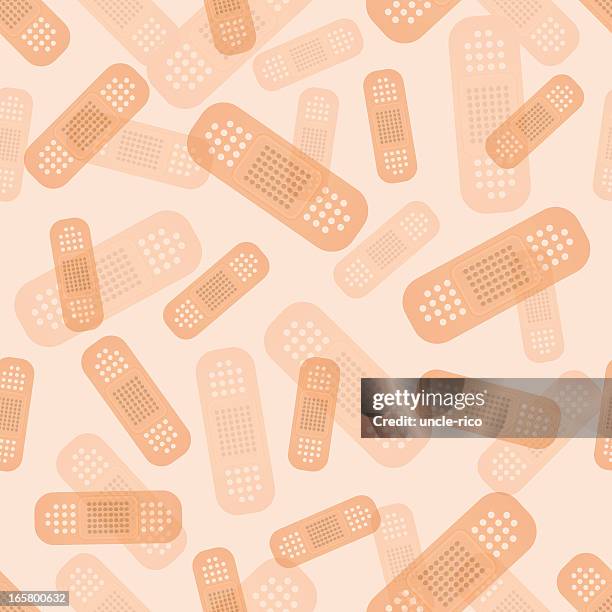 plaster seamless medical background - bandage stock illustrations