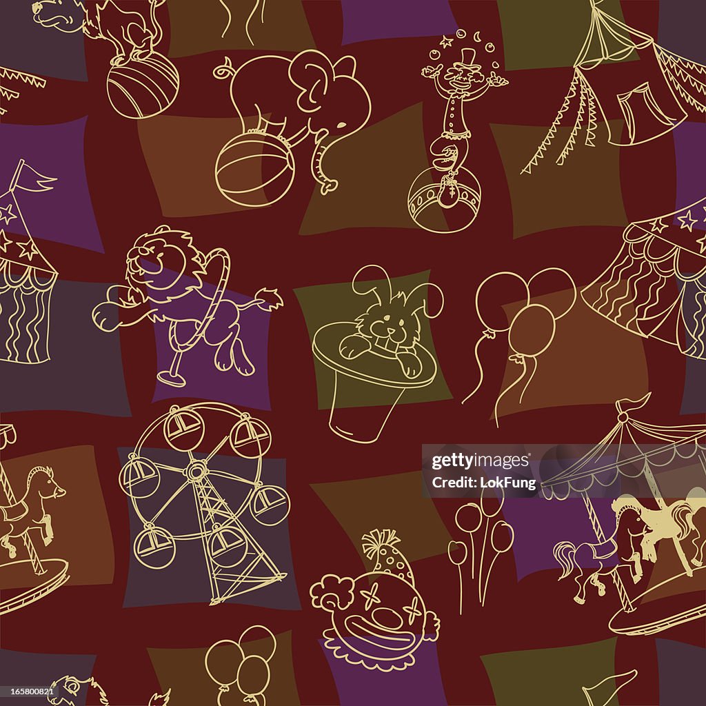 Seamless background - Circus