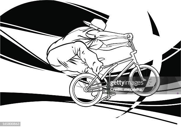 bmx - different body types stock illustrations