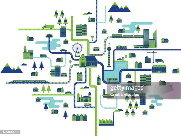 life map - map journey stock illustrations