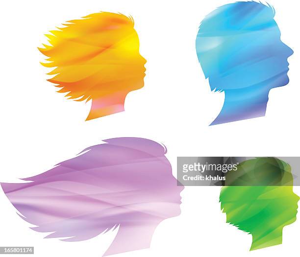 family heads - smoke physical structure stock illustrations