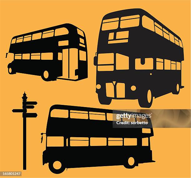 london bus - buss stock illustrations