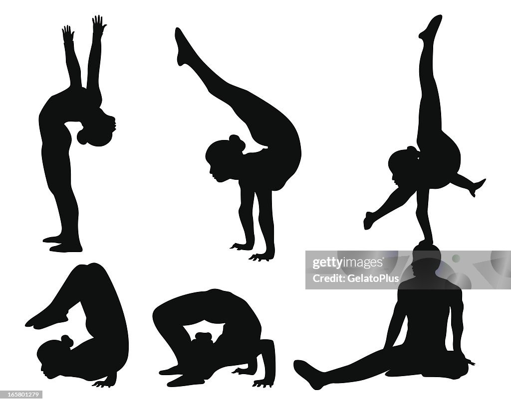 Acrobat Silhouette Collection