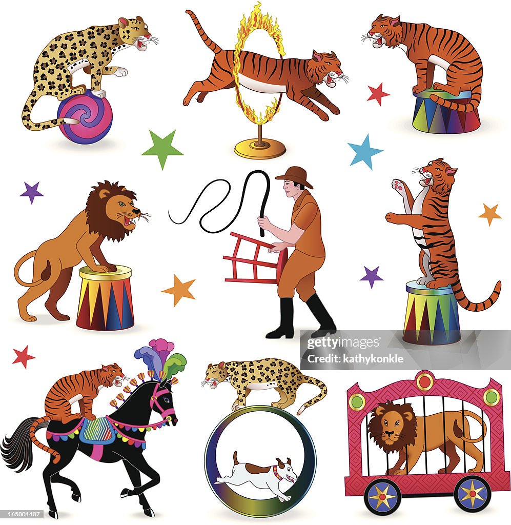 Lion Tamer Circus Act High-Res Vector Graphic - Getty Images