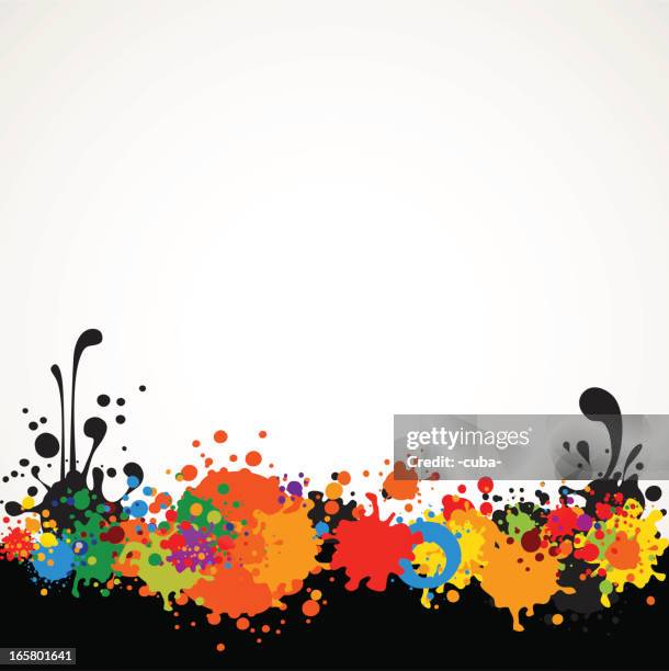 abstract background with blots and place for text - paint splatter background stock illustrations