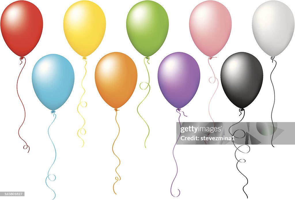 Multi Colored Balloons