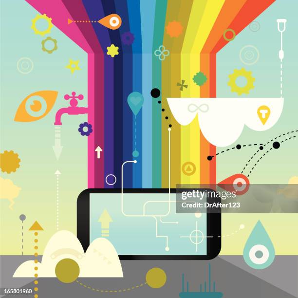 Computer Rainbow Wheel Computer Rainbow Wheel Photos and Premium High Res Pictures - Getty Images