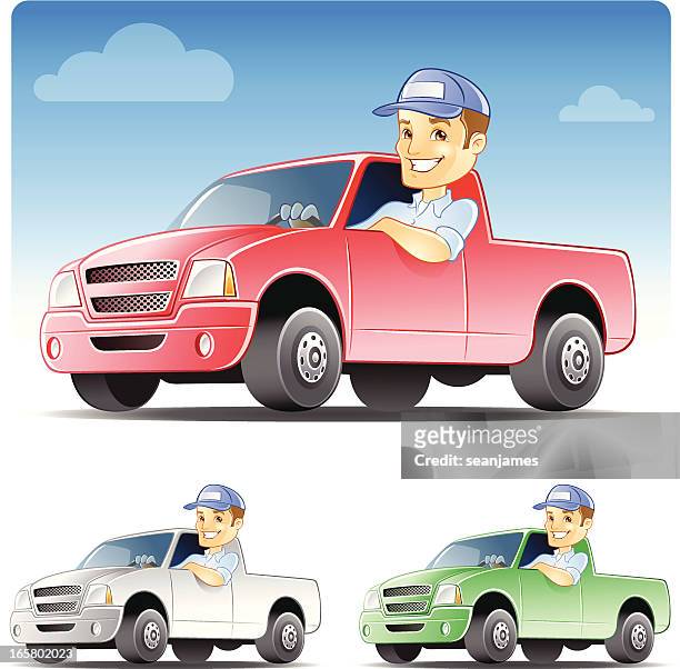 322 Cartoon Pickup Truck High Res Illustrations - Getty Images