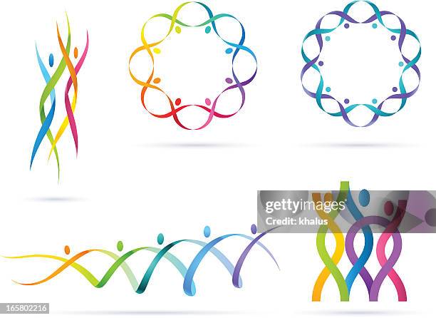 people dna - human dna stock illustrations