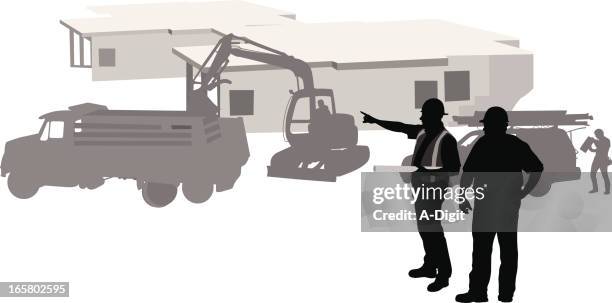 this one goes there! vector silhouette - front end loader stock illustrations