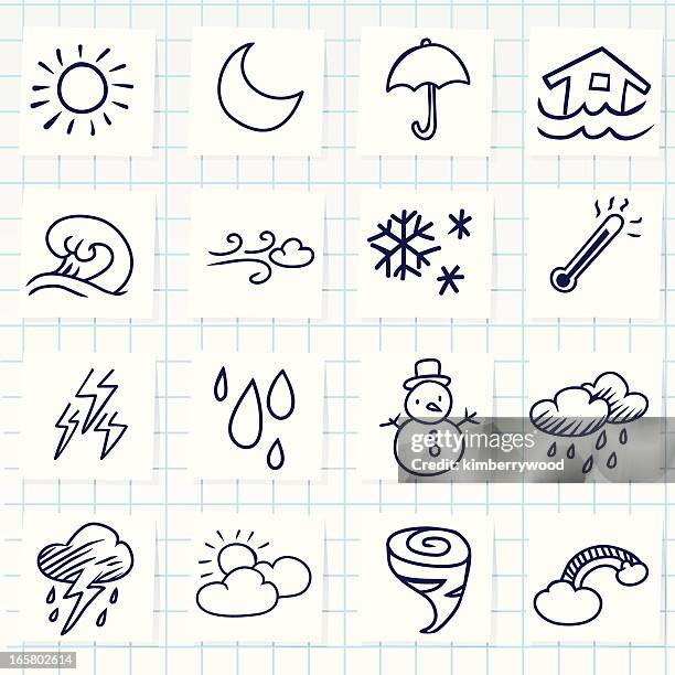 weather icon - hailing stock illustrations