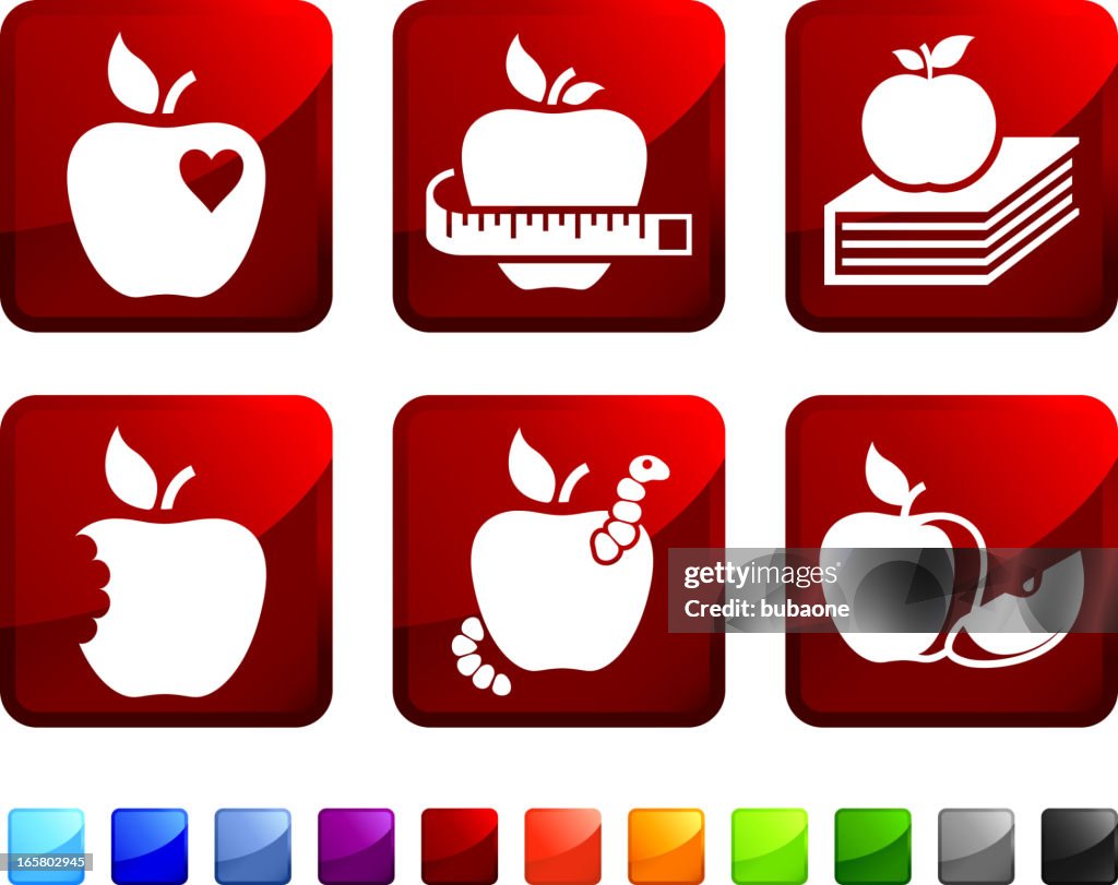 Apple lizenzfreie vektor icon set Aufkleber