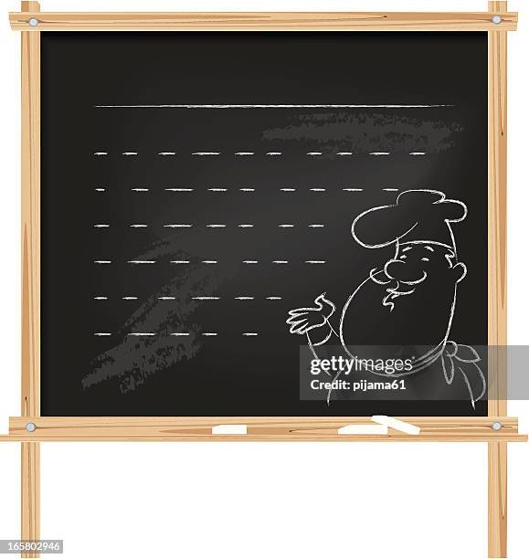 menu - chalkboard menu vector stock illustrations