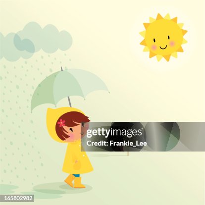 233点の雨 女の子イラスト素材 Getty Images 233点の雨 女の子イラスト素材 Getty Images