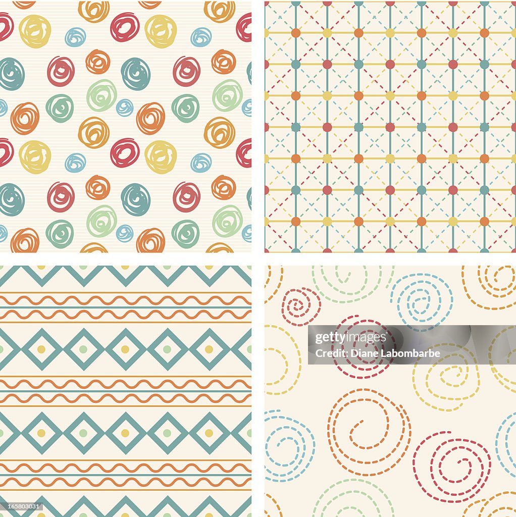 Repeating Line Work Pattern Swirly Lines Repeating Patterns High-Res Vector Graphic - Getty Images