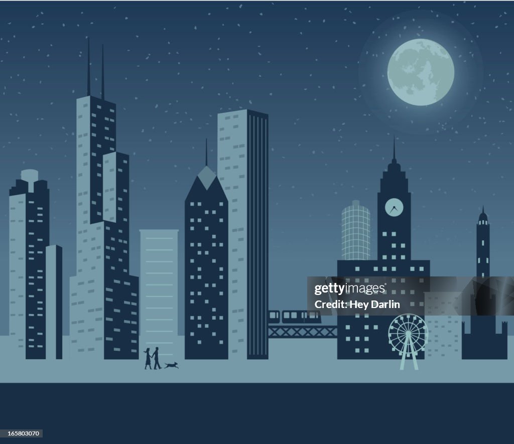 Chicago Night High-Res Vector Graphic - Getty Images Chicago Night High-Res Vector Graphic - Getty Images