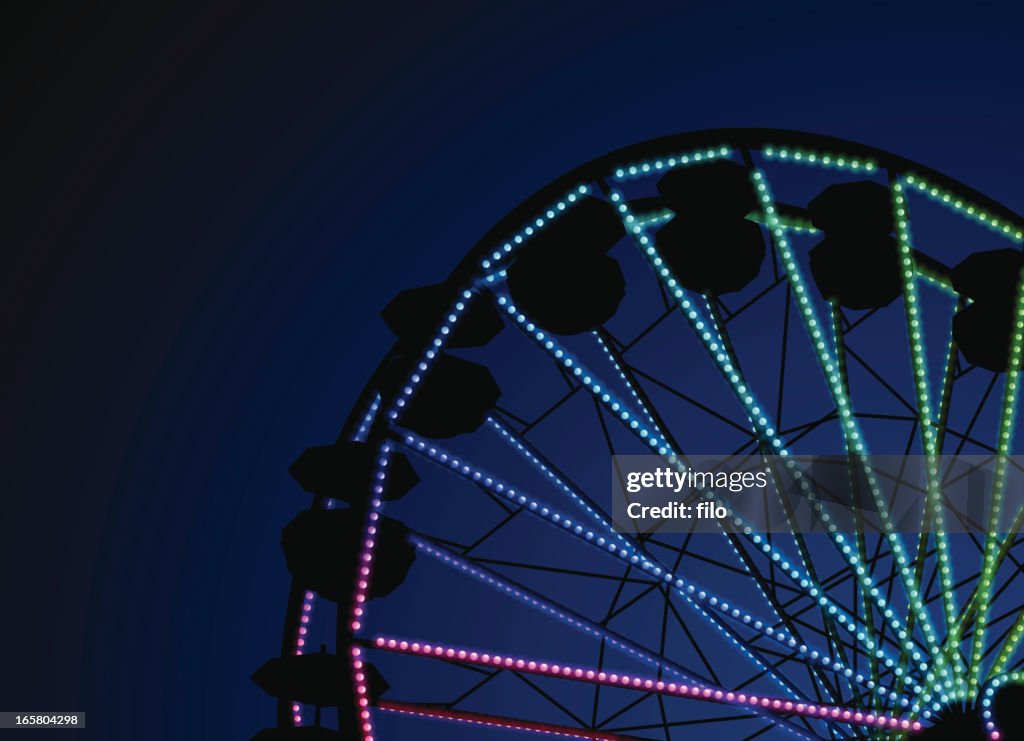 Ferris Wheel por la noche
