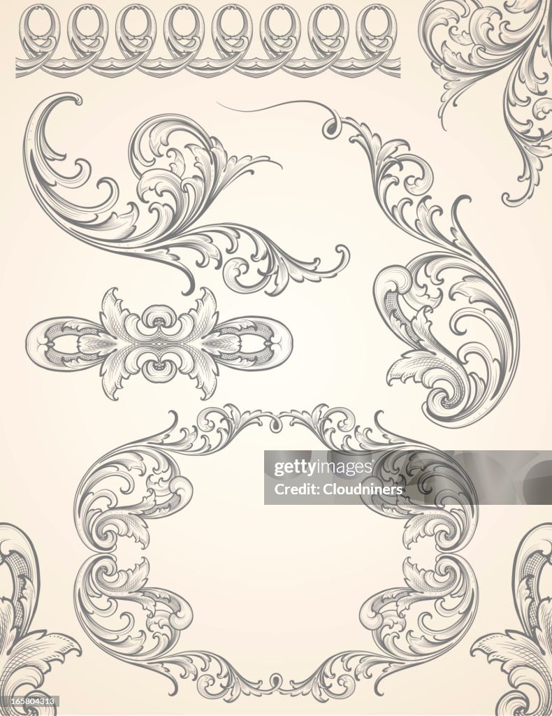 Vector Scroll Element Set High-Res Vector Graphic - Getty Images