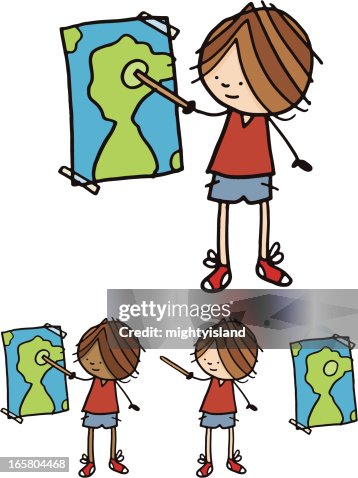 Boy with map Boy with map