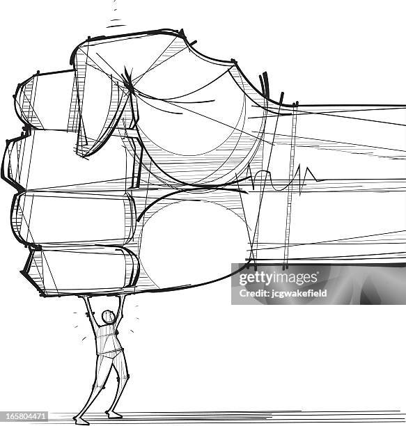 ilustraciones, imágenes clip art, dibujos animados e iconos de stock de puño de opresión - terrorism