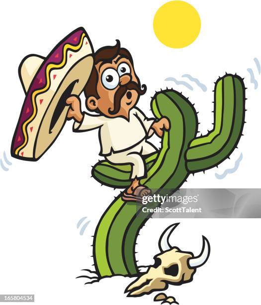 cactus ride - hitzefrei stock-grafiken, -clipart, -cartoons und -symbole