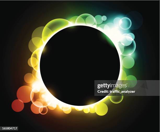 abstract circles background - eclipse stock illustrations