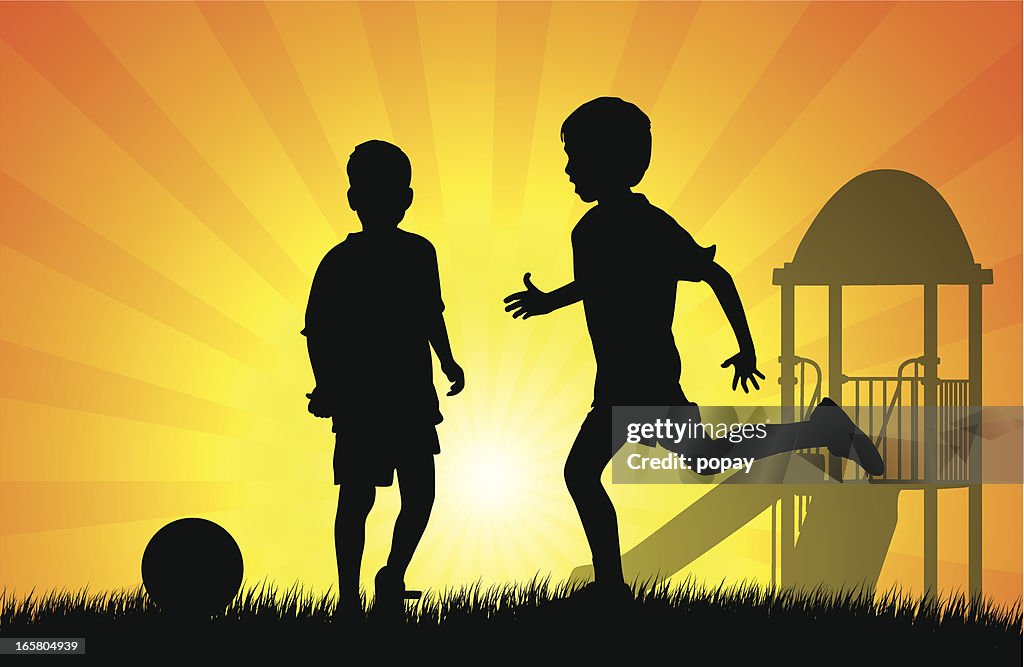 Crianças jogo de