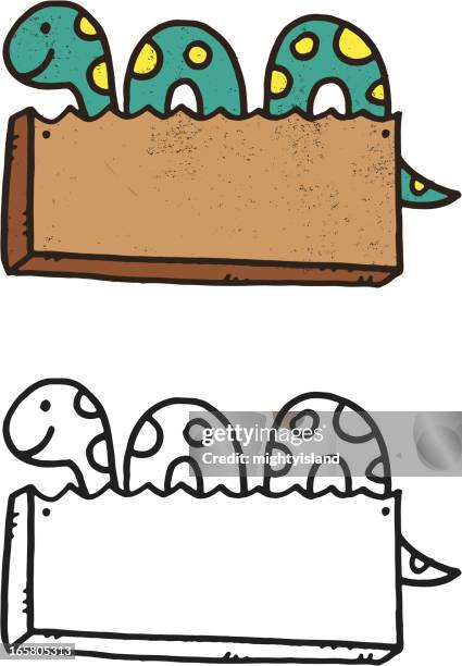 sea monster banner - sea monster stock illustrations