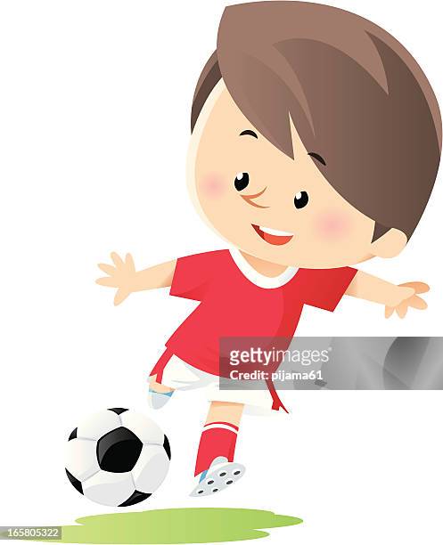 fußball - kids' soccer stock-grafiken, -clipart, -cartoons und -symbole