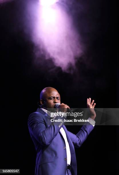 Comedian and television personality Wayne Brady speaks onstage at the 12th Annual Michael Jordan Celebrity Invitational Gala At ARIA Resort & Casino...