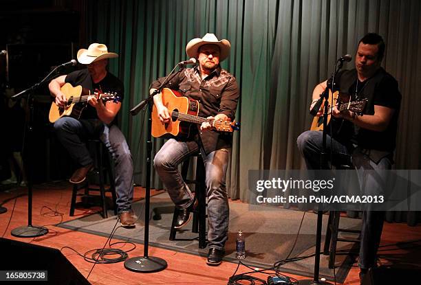 Musician Tate Stevens performs onstage during Night 1 of the 48th Annual Academy of Country Music Awards Orleans After Dark at The Orleans on April...