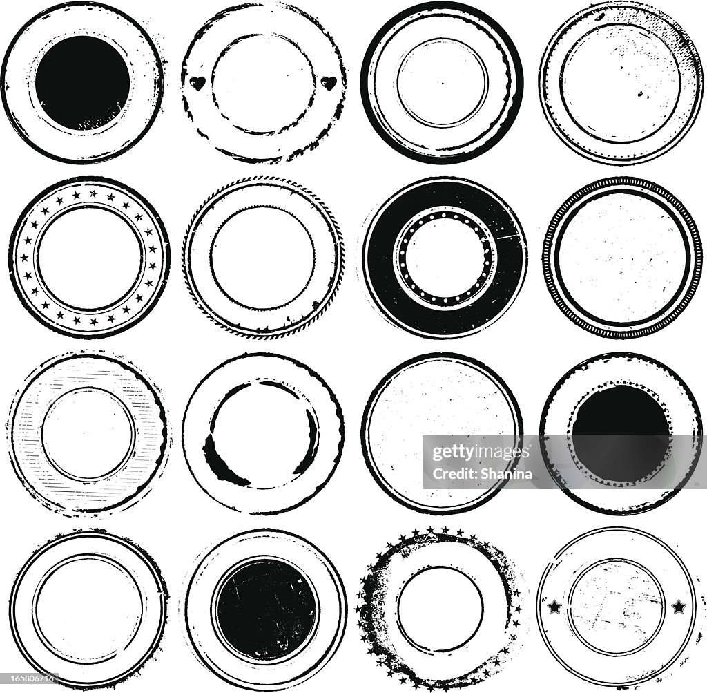Circular Rubber Stamps