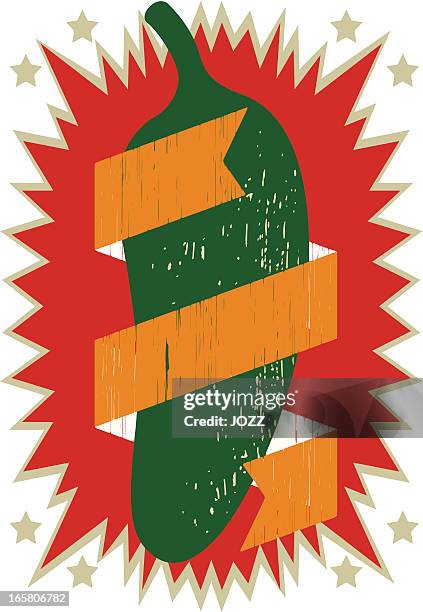 chilli award - hot sauce stock illustrations