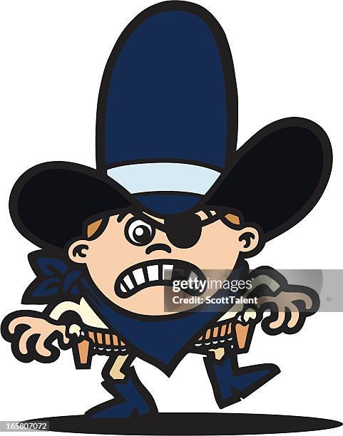 cowboy villain - the gap stock illustrations