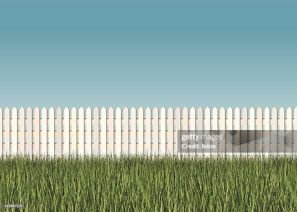 Seamless picket fence banner