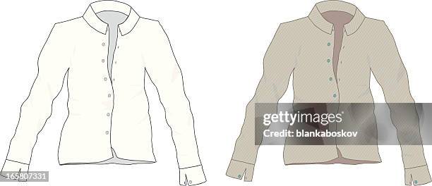 collar shirt - pinstripe fabric stock illustrations